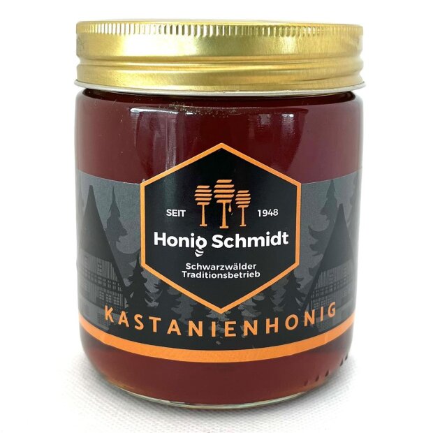 HONIG-SCHMIDT fine noble Chestnut Honey 500g Glas