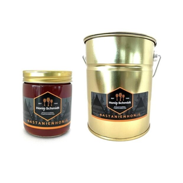 HONIG-SCHMIDT fine noble Chestnut Honey in 2,5 kg bucket